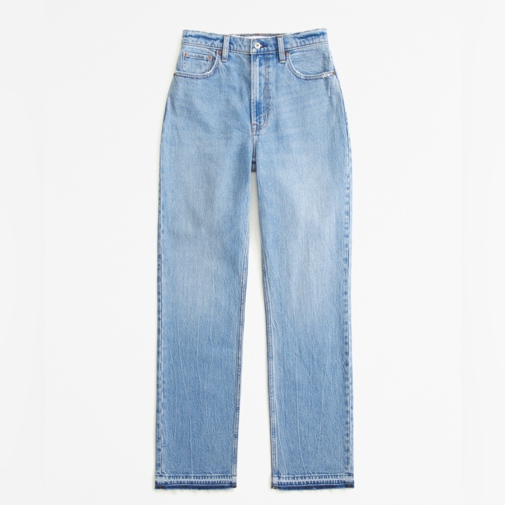 Curve Love Ultra High Rise 90s Straight Jean Let Down Hem
